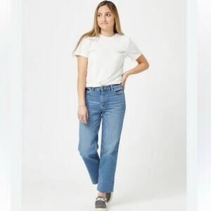 Wrangler Loose Fit Cropped Jeans Light Wash Womens Size 14 Husky EUC